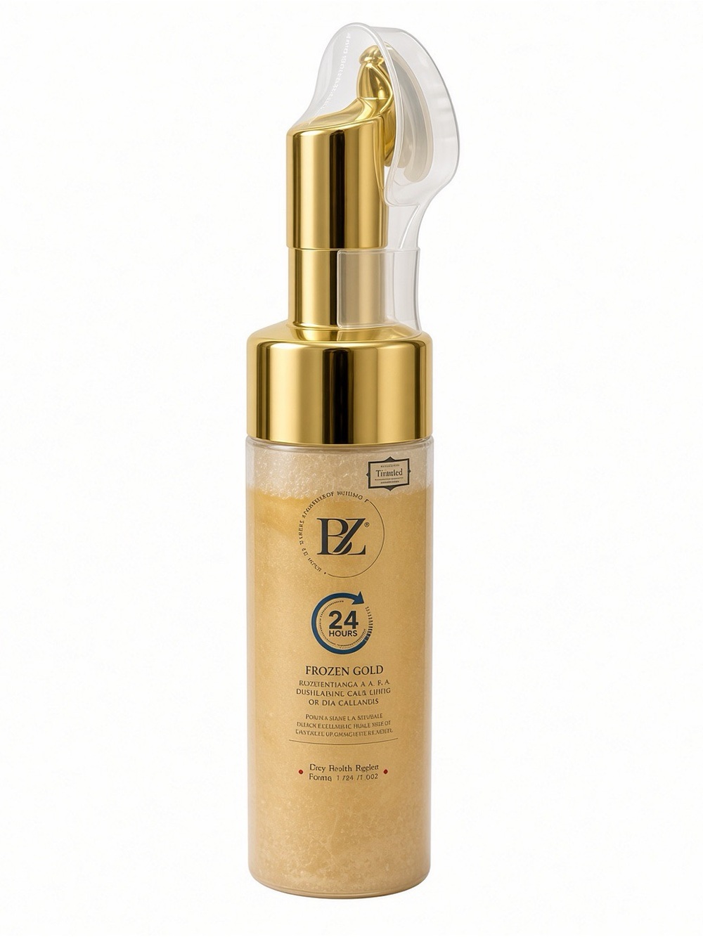 Below Zero Frozen Gold Hydrating Lava Foam Facial Cleanser w/ Brush Head 5.07 oz